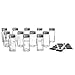 Set of 12 Square Glass Spice Jars with Shaker Tops, Chalkboard Labels & Pen, and Airtight Silver Metal Lids, Reusable Spice Containers w/4 Ounce Capacity for Organic Spices and Seasoning