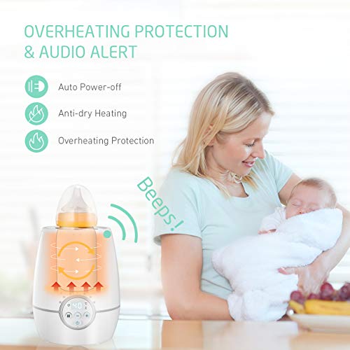 OMORC Baby Bottle Warmer, 500W Fast Warm Bottles of Breastmilk or