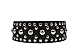 Downtown Pet Supply - Premium Leather Dog Collar - Spiked Dog Collar with Metal Buckle - 2in Thick Dog Collar - Black - M - Medium Dog Collar