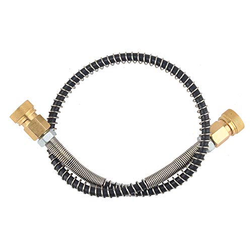 IORMAN Paintball CO2 Tank Compressed Air DIN Valve Gauge & Fill Station, 300bar/4500psi High Pressure, 7/8-14 UNF Male Thread, with 24" Charging Hose for PCP Game (Type-2) - Thumbnail 6