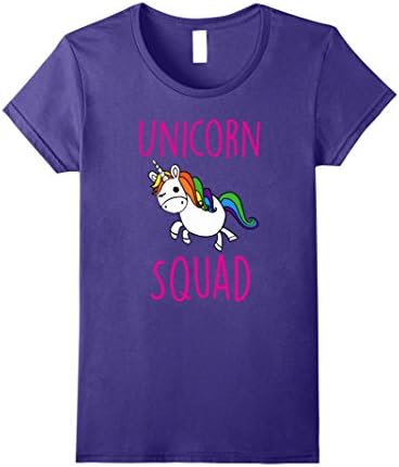 Womens Unicorn Squad Cute Funny Unicorn Party Shirt Large Purple
