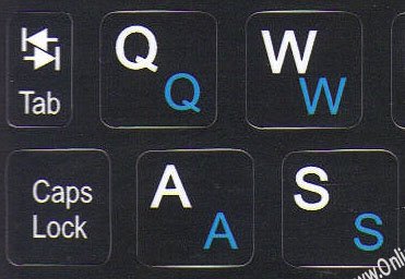 NETBOOK SWEDISH-FINNISH - ENGLISH KEYBOARD STICKERS BLACK BACKGROUND FOR MINI LAPTOPS