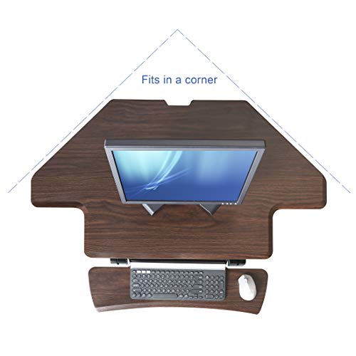 image for Seville Classics OFF65870 Gas-Spring Corner/Cubicle Standing Desk Conv