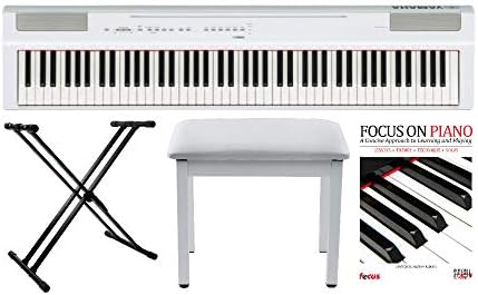 Amazon Com Yamaha P125 88 Key Ghs Digital Piano White With Knox