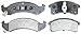 ACDelco Silver 14D623MX Semi-Metallic Front Disc Brake Pad Set