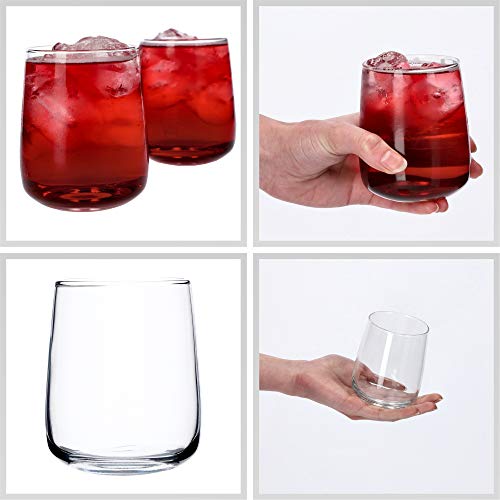 KADAX Wassergläser, Set von 6, Trinkgläser, Saftgläser aus Glas, robuste Gläser für Wasser, Saft, Garten, Party, Drink… – Bild 7