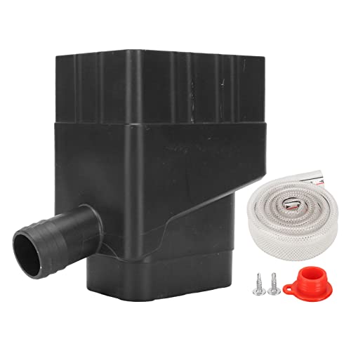 BORDSTRACT Rain Water Collection System, Rain Barrel Diversion Kit to Divert Water with a 40 Inch Hose, Fits 2'' x 3'' Standard Gutter Downspout(Black)