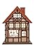 Clever Creations Wooden Christmas Advent Calendar, Countdown to Christmas, LED Holiday Decoration, Battery Operated, House