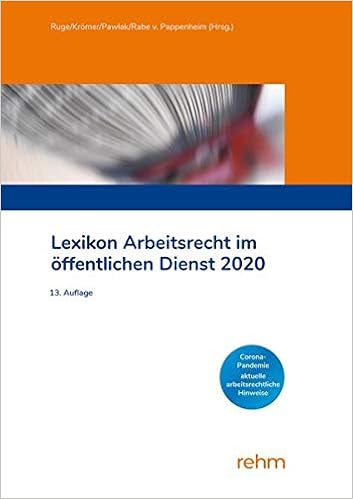 Lexikon Arbeitsrecht Im Offentlichen Dienst 2020 Amazon De Kromer Martin Pawlak Klaus Rabe Von Pappenheim Henning Ruge Jan Bucher