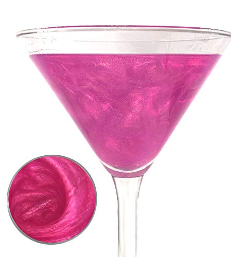 Snowy River Cocktail Glitter Pink, Kosher Pink Drink Glitter, Wine Glitter, Soda Glitter, Pink Beverage Glitter (12grams) - Thumbnail 3