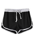 SweatyRocks Women's Drawstring Waist Running Workout Shorts Yoga Sport Fitness Short Pant