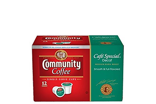 Community Coffee Single Serve K Cups Cafe Special Decaf 72