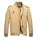 Cheerun Spmor Men's Bomber Jacket Military Jacket Men Lightweight Warm Cotton Casual Jackets Thick Stand Collar Coat