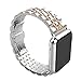 AmzAokay Stainless Steel Band Compatible with Apple Watch Ultra 2/Ultra/Series 10–1 & SE/SE2, Adjustable Metal Strap for 38mm 40mm 41mm 42mm 44mm 45mm 49mm iWatch