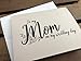 To My MOM and DAD on my WEDDING Day - Recycled Notecard - Eco Friendly - 2 pack