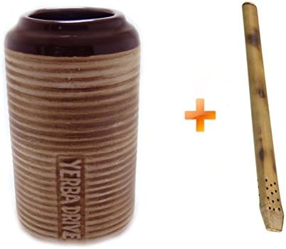 Car Mate cups drink holder + Bombilla Bamboo