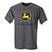 John Deere Charcoal Construction Trademark T-Shirt