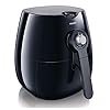 Philips-Airfryer-with-Rapid-Air-Technology-For-Healthy-Cooking-Baking-and-Grilling-HD922020 Philips Air Fryer with Rapid Air Technology for Healthy Cooking, Baking and Grilling, Plastic, 1425 W, Black, HD9220/20