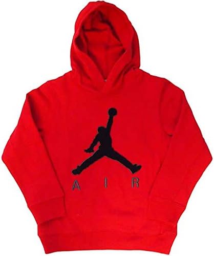 Amazon Co Jp Nike ナイキ エア ジョーダン レッドxブラック3dモコモコjumpmanロゴフード付きプルオーバー 3 4years 約98 104cm 並行輸入品 服 ファッション小物