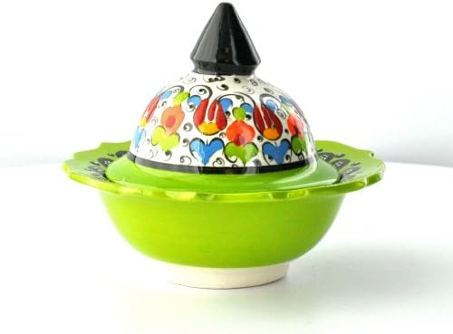 Nimet Turkish Porcelain Candy Dish - 12cm by Paykoc N50002 Light Green
