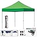 Eurmax Basic 10x10 Feet Instant Pop up Canopy with Roller Bag and Ground Mat, Kelly Green