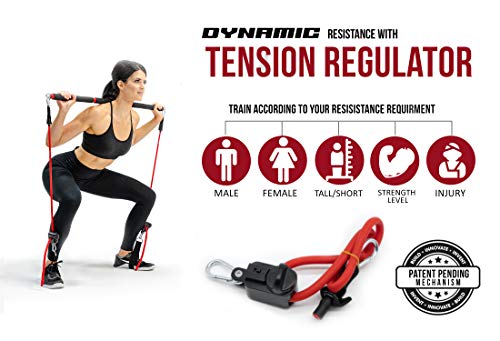 INTENT-SPORTS-Portable-Home-Gym--Dynamic-Total-Body-Workout-Package-with-Resistance-Bands-Collapsible-Bar-Straps-Handles--Strength-Training-for-Home-Travel-Exercise-Videos-Patent-Pending