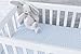 Pack N Play Portable Crib / Mini Crib Sheet Set 100% Jersey Cotton for Baby Boy by Ely's & Co. - Blue Chevron and Polka Dot 2 Pack