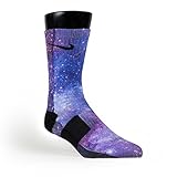 HoopSwagg Deep Space Galaxy Custom Nike Elite Socks Medium