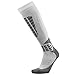 Pure Athlete Ski Socks Warm Merino Wool - Best Lightweight Thin Ski Snowboard Sock Women Men (1 Pair - Silver/Grey, Large-X-Large)