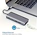 Sicotool Aluminum USB C Hub Adapter Multiport Type C Combo Dock,HDMI and Mini DP Dual 4K Video Output,Ethernet Port,PD Charging,SD/TF Card Slots,2 USB 3.0 for MacBook Pro,Type C Laptops (Grey)