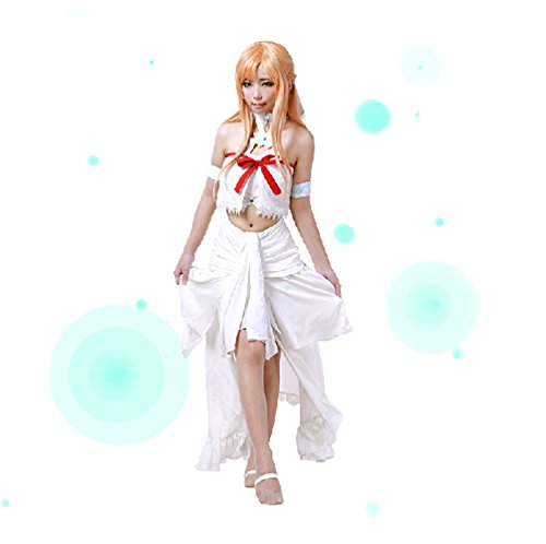 Cos-me Sword Art Online 3 Yuuki Asuna Dress Cosplay Costumes