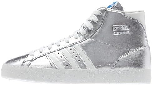 Amazon アディダス Adidas レディース Basket Profi Og Shoes ハイカットスニーカー メタリックシルバー ホワイト Metallic Silver White Us13 30cm 並行輸入品 スニーカー
