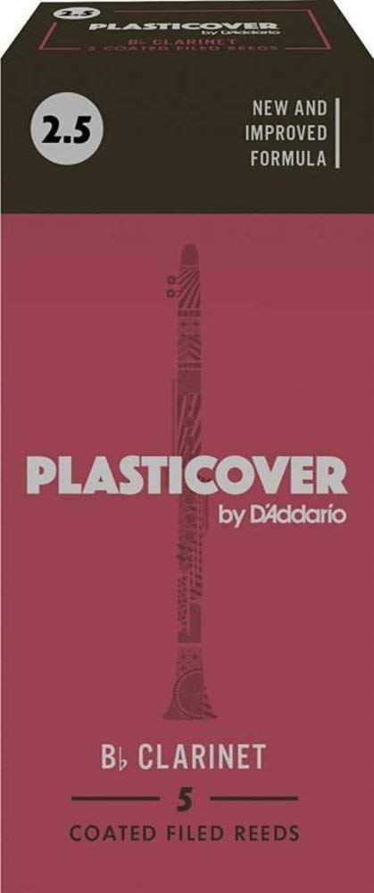 Rico Plasticover 2.5 Strength Reeds for Bb Clarinet (Pack of 5)