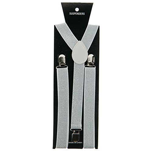 Sparkle Suspenders - White OSFM