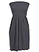 Mb Trend Seamless Solid Strapless Flare Sun Dress