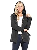 Design by Olivia Women's Military Anorak Safari