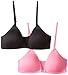 Jockey Big Girls' 2 Pack Microfiber Bra with Front Closure