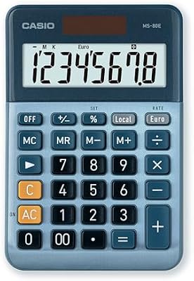 MS-80E kleiner Tischrechner, Aluminium-Design, 8-stelliges Display