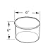 Azar Displays 556605 6-Inch W by 6-Inch H Clear Acrylic Cylinder