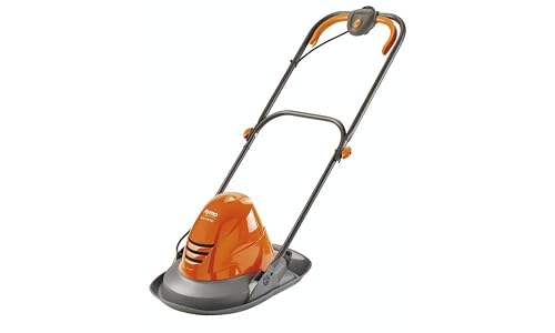 Flymo Turbo Lite 250 Electric Hover Lawn Mower – 1400 W, 25 cm Cutting Width, Ambidextrous Handles, Folds Flat, Orange