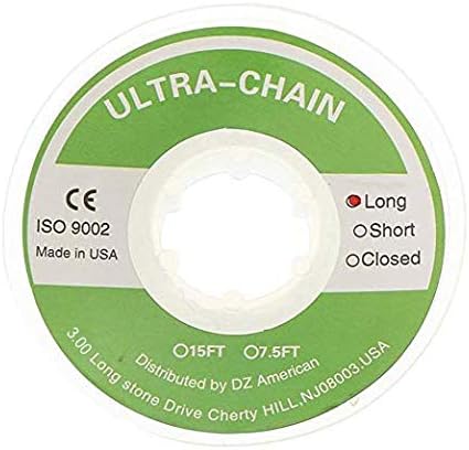 Transparent Dental Orthodontic Elastic Chain Power Chains Brace(Long Size, 5 Pcs)