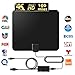 TV Antenna Amplified HD Digital TV Indoor Antenna Support 4K 1080P with Adjustable Amplifier Signal Booster 60-120 Miles Range Digital Antenna for HDTV Free View Channels
