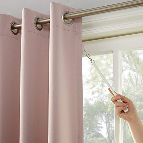 Sun Zero Barrow Grommet Sliding Patio Door Curtain Panel, 100" x 84