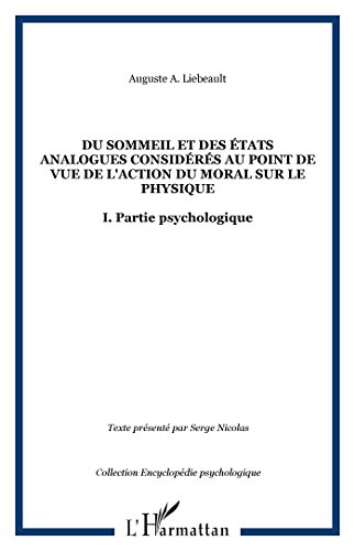 Du sommeil et des états analogues