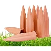 Plant Watering Devices 8 Pack Terracotta Vacation Plant Waterer Wine Bottle Watering Stakes Slow Release Plant Watering Spikes Self Watering Devices for Indoor Outdoor Plants (8)