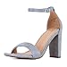 Guilty Heart Guilty Shoes Womens Comfort Open Toe Ankle Strap Chunky Block High Heel | Sexy Dress Formal Party Sandal