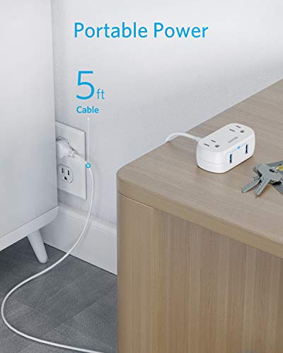 Anker-Power-Strip-with-USB-PowerExtend-USB-2-mini-2-Outlets-and-2-USB-Ports-Flat-Plug-5-ft-Extension-Cord-Safety-System-for-Travel-Desk-and-Home-Office