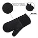 Silicone Shell Kitchen Oven Mitts for Heat Resistant 500 Degrees with Waterproof, Set of 5 Oven Gloves for BBQ Cooking Set Baking Grilling Barbecue Microwave Hot mitt Grey