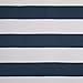Deconovo Navy Blue Striped Room Darkening Curtains Rod Pocket Nautical Navy and Greyish White Striped Curtains for Kids Room 52W X 84L Navy Blue 2 Panels