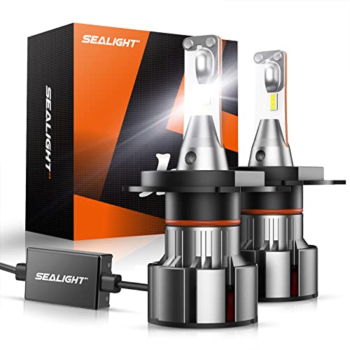SEALIGHT H4/9003 LED Bulbs with 20000 Lumens, 100W 6000K Xenon White
